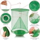 thumbnail image 3 of Trampa para moscas colgante, red de malla para atrapar moscas, trampa eficaz para exteriores con bandeja de cebo para restaurantes, parques, jardín, matadero, mercado de verduras, 2 uds. JM, 3 of 5