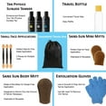 thumbnail image 4 of Tan Physics (13pc Deluxe Bundle) Tan Physics True Color Sunless Tanner, Pre-Tan Exfoliator, & Tan Extender- plus ALL tanning essentials - Travel Bag & Bottle, Exfoliation Glove, Mitt & Applicators, 4 of 5