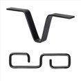 thumbnail image 1 of 3X Rain Chain Gutter Adapter, Black V-Shaped Rain Chain Adapter with S-Shaped Hook, Rain Chain Hook,3 x Rain Chain Gutter Adapter,black, 1 of 9
