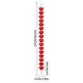 thumbnail image 2 of LEWEEN 10 Ft Valentine's Day Heart Garland Banner, Red Felt Hanging Hearts, Valentines Banner for Party Wedding Engagement Decor, 2 of 5