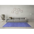 thumbnail image 3 of Ahgly Company Machine Washable Indoor Rectangle Oriental Blue Industrial Area Rugs, 2' x 3', 3 of 4