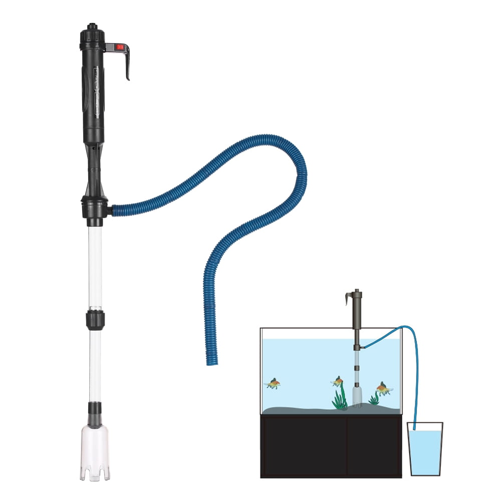 Electric Aquarium Fish Tank Water Changer Sand Washer Vacuum Siphon
