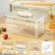 thumbnail image 4 of Bandeja de Hielo para Refrigerador con Tapa y Recipiente | Diseño de Comunicado de Prensa con Un Solo Clic | Plástico Apto para Uso Alimentario | Contenedor Apilable | Molde Pequeño para Cubitos de H, 4 of 6