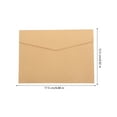 thumbnail image 2 of SKISUNO 50Pack Rectangular Kraft Paper Envelopes for Invitations Greeting Cards Business Use Light Brown 6.9X4.9In, 2 of 8