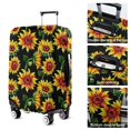 thumbnail image 5 of Black Orange Sunflower Pattern Luggage Cover Fashion Suitcase Cover Baggage Covers Fit 25-28 Inch Luggage (Go Travel), 5 of 5