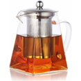 thumbnail image 1 of Tetera de vidrio transparente con filtro resistente al calor, adecuada para estufa de alcohol, microondas y lavavajillas, colador de té para té suelto y té floreciente -, 1 of 3