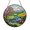 Acrylic 3.5 Inch, variant on Willow Tree Landscape Stained Glass Suncatcher Window Hanging, Scenic River Valley Round Glass Art Panel, Nature Inspired Window Decor Decorative Hanging Ornament for Home Living Room