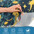 thumbnail image 3 of Yayeee Kitchen Curtains Tier Pair Light Filtering 27"x24" Rod Pocket Short Cafe Window Panel, Green Dragon Flowers, 3 of 7