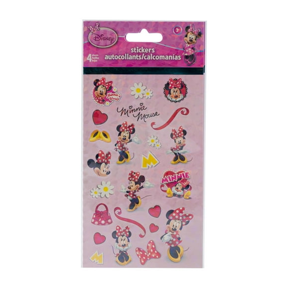 12 PACK 4 Sheet Minnie Mouse Stickers