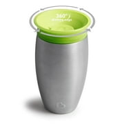 Munchkin® Miracle® 360° Stainless Steel Toddler Sippy Cup, 10 oz, Green, Unisex