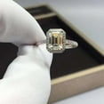 thumbnail image 4 of Moissanite Emerald Cut Engagement Ring 3.20 Ct Moissanite Solitaire Wedding Ring 7x9 Emerald Cut Moissanite Engagement Band Mens Moissanite Solitaire Ring US 12.5, 4 of 4