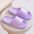 thumbnail image 2 of Womens Purple Slide Sandals EVA Lightweight Arch Support Waterproof Quick Dry Pool Shower Slippers Comfortable Casual Beach Indoor Outdoor,Size 5.5-7, 2 of 9