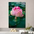 thumbnail image 2 of wall26 Canvas Print Wall Art Vibrant Close Up Pink Floral Water Lily Lake Nature Wilderness Photography Realism Decorative Yoga Multicolor Relax/Calm Zen for Living Room, Bedroom, Office - 12"x1, 2 of 5