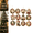 G#014, variant on 12PCS Christmas Ornaments DIY Pearl Diamond Art Kits for Adults, 5D Diamond Painting Craft Ornament Set with Twine, Perfect for Christmas Tree Window Mantel Holiday Decoration
