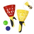 thumbnail image 2 of SHISUYAN Plastic Toy Ball Set for Children Playing 4 Rackets 6 Balls in Assorted Color Great for Backyard, 2 of 9
