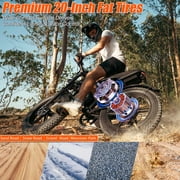 HiKeep Class 2 Electric Bike for Adults, 20 MPH, 750W Fat Tire Ebike, 48V 15.6Ah 748.8Wh Battery, 20 x 4 Inch, Shimano 7-Speed, UL2849