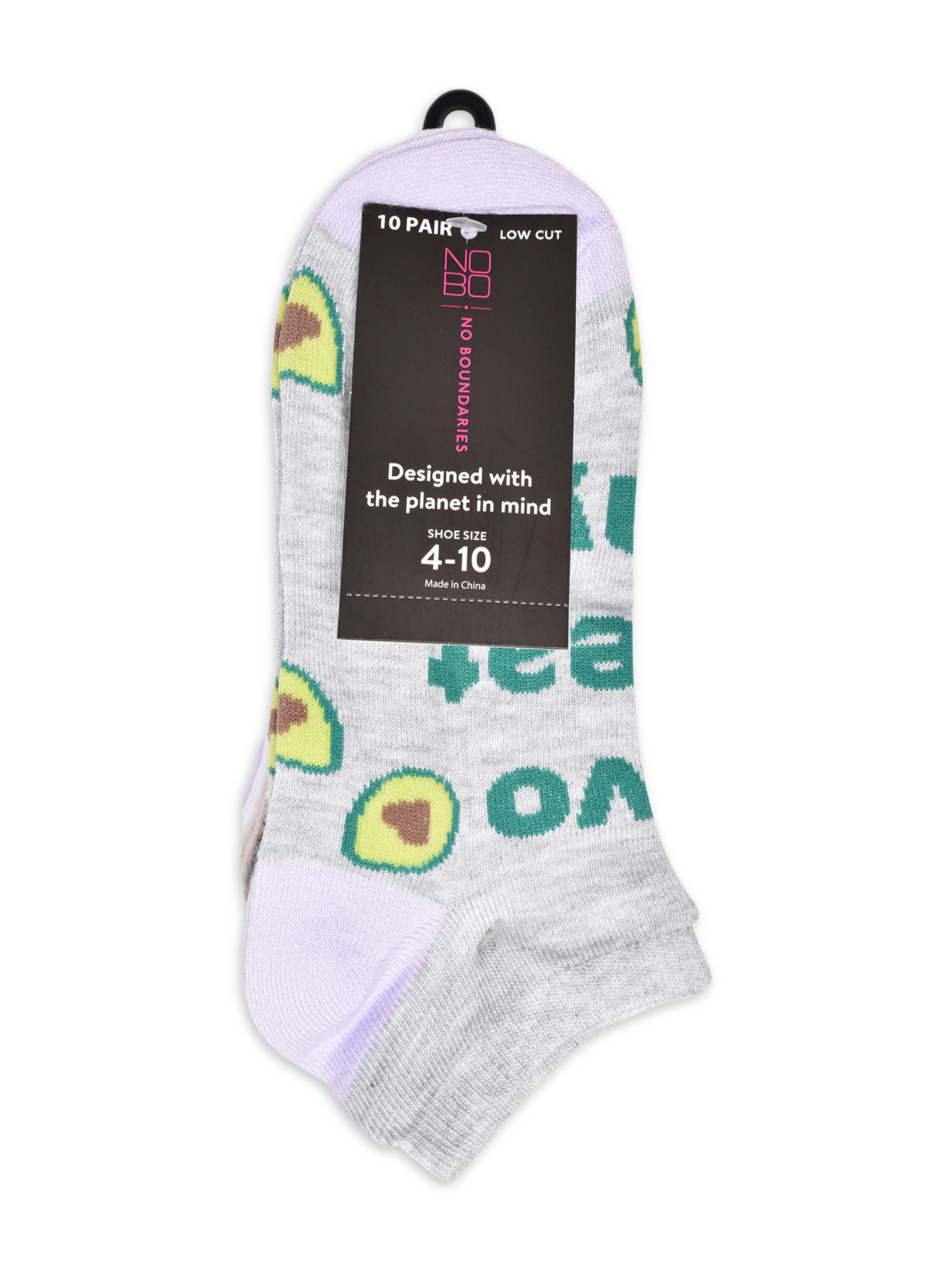 No Boundaries Women's Low-Cut Socks, 10-Pack, Sizes 4-10 - image 3 of 5