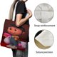 thumbnail image 3 of Agnes de Mi Villano Favorito Bolso de tela con estampado de lienzo para mujer, bolsa de compras reutilizable y estética, con cremallera interior, regalo para mujer,40*45cm., 3 of 6