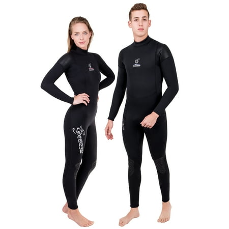 3mm Scuba Diving Wetsuit Seavenger 3mm Neoprene Wetsuit with Stretch Panels for Snorkeling, Scuba Diving, Surfing (Men's Large) ()