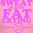 thumbnail image 3 of CafePress - Sweat Is Just Fat Crying Fitness Work Out T Shirt - Women's Traditional Fit Dark T-Shirt, 3 of 4
