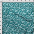 thumbnail image 4 of oneOone Polyester Spandex Dark Teal Green Fabric Floral Silhouette Sewing Fabric By The Yard Printed Diy Clothing Sewing Supplies 56 Inch Wide, 4 of 4