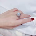 thumbnail image 5 of K-KED Pearl Cubic Zircon 925 Silver Filled Rings Women Delicate Jewelry Wedding Gift Sz 6-10-7, 5 of 6