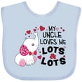 thumbnail image 3 of Inktastic My Uncle Loves Me Lots and Lots Cute Elephant Boys or Girls Baby Bib, 3 of 4