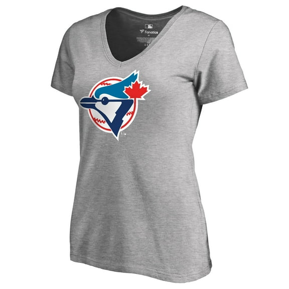 Women's Ash Toronto Blue Jays Cooperstown Collection Forbes T-Shirt