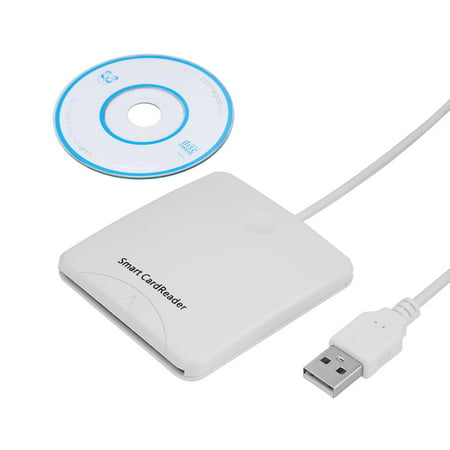 HURRISE Portable USB Full Speed Smart Chip Reader IC Mobile Bank Credit Card Readers USB Card Reader, Card