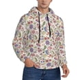 thumbnail image 2 of Cauagu Paisley Flowers for Men's Pullover Hooded Sweatshirt Athletic Casual Hoodie Aautumn Hoodie Sweatshirt for Men Pullover Casual Hooded Sweatshirt-Small, 2 of 7