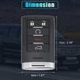 thumbnail image 3 of Unique Bargains 5 Button Key Fob Case Keyless Entry Remote Key Shell for Cadillac Escalade CTS 2008-2012 M3N5WY7777A, 3 of 8