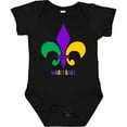 thumbnail image 3 of Inktastic Mardi Gras Fleur De Lis Girls Baby Bodysuit, 3 of 5