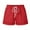 Red, variant on CHGBMOK Shorts for Women Fashionable Solid Color Three Way Pants with Drawstring Shorts S-2XL