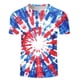 thumbnail image 4 of Tops para hombre, blusas y camisas de cuello redondo y manga corta para hombre Top estampado de manga corta para el Día de la Independencia para hombre Top/camisa de cuello redondo y manga corta para, 4 of 5
