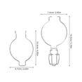 thumbnail image 2 of AURARMLET 5Pcs Metal Fastening Buckle Spring Design Airtight Closure for Wide Mouth Mason Jars Home Use, 2 of 8