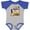 Baseball Heather and Royal, variant on Inktastic One and Digging It Bulldozer 1st Birthday Boys or Girls Baby Bodysuit