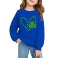 thumbnail image 4 of Mercatoo Toddler Girls Boys St. 𝐏atrick's Day Sweatshirt Cloverss Pullover Shirts Kids Crewneck Long Sleeve Sweater Tops Clothes, 4 of 6