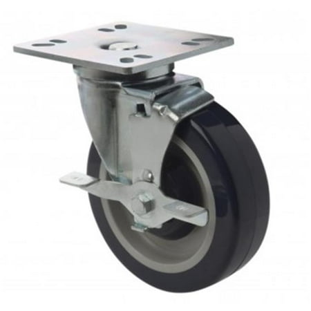 plate inch casters brakes foodservice individual duty focus heavy pack square