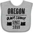 thumbnail image 3 of Inktastic Oregon Awesome Since 1859 Boys or Girls Baby Bib, 3 of 4