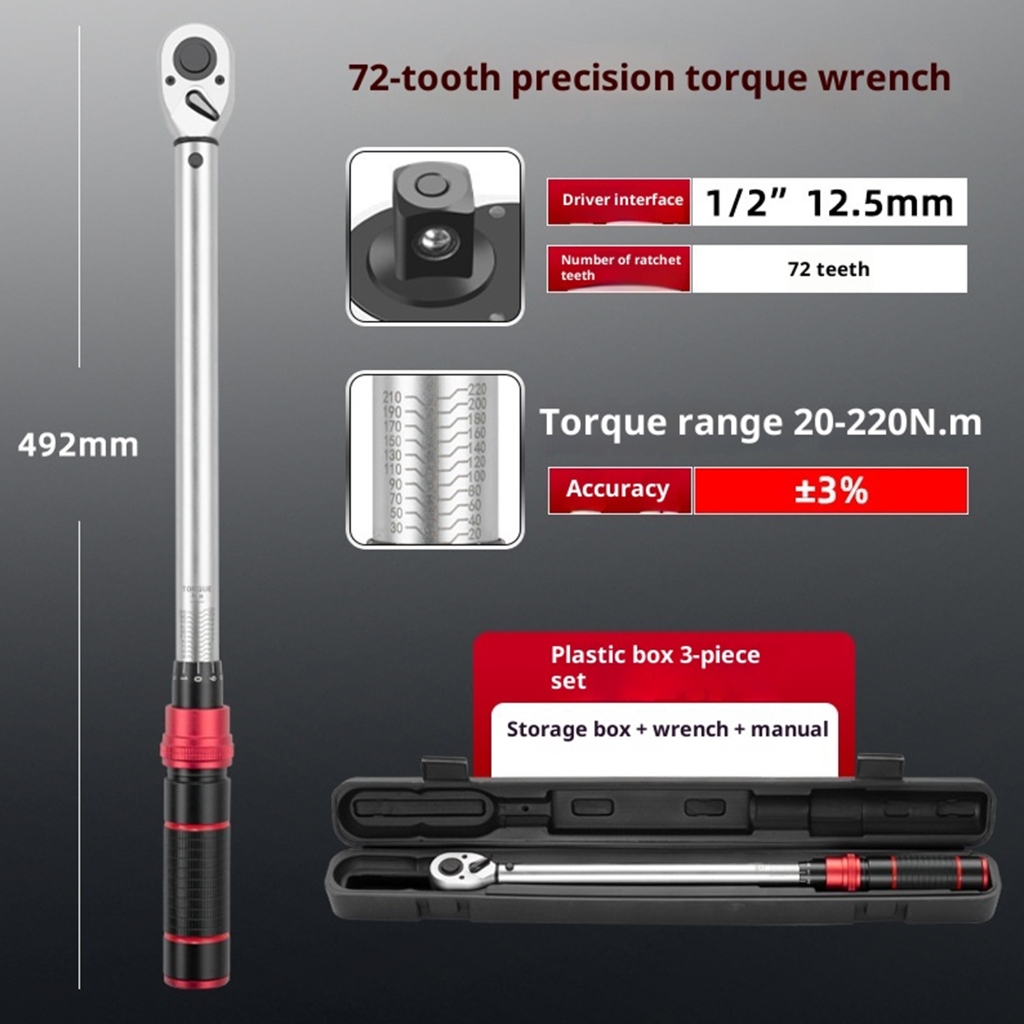 Adjustable Precisions Torque Wrench 1/4" 3/8" 1/2" Drive Professional Workshop