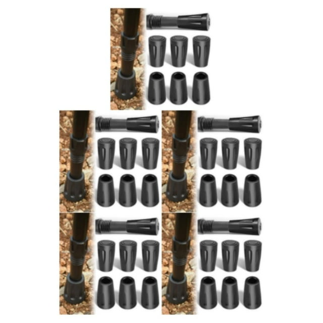 fastboy Lot de 6/lot Embouts Stables et Sûrs, Très Fonctionnels et Antidérapants pour Bâton de Randonnée 5Ensemble