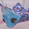 thumbnail image 4 of Pet Hamster Warm Double Layer Hanging Hammock Soft Nest House Cage Sleeping Bed, 4 of 8