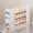 White-WH, variant on Egg Storage Container, Egg Dispenser, 30-Count Egg Organizer, 4-Tier Rolling Design, Space-Saving Kitchen Refrigerator Box