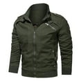 thumbnail image 2 of Men‘s Autumn And Winter Loose Lapel Plus Size Jacket With Pockets, 2 of 6