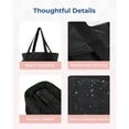thumbnail image 7 of BAGSMART Tote Bag for Women, Puffer Tote Bag with Zipper, Travel Essentials Quilted Nurse Bag Carry On Bag for Travel Work, Black, 7 of 7