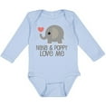 thumbnail image 3 of Inktastic Nana and Poppy Love Me Boys or Girls Long Sleeve Baby Bodysuit, 3 of 5