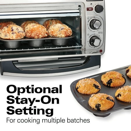 Hamilton Beach - 2-Slice Toaster Oven - Stainless Steel