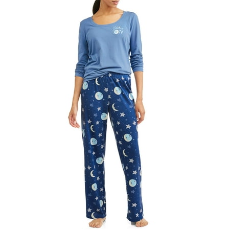 Toast & Jammies Women's and Women's plus 2 piece long sleeve top and thermal pant sleep set