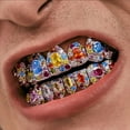 thumbnail image 2 of Hip Hop Grillz for Your Teeth - Gold-Plated Playful Teeth Jewelry for Parties, Festive Events & Casual Wear, Christmas Jewelry for Fun, 2 of 6