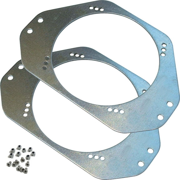 1997 1998 1999 2000 2001 2002 2003 2004 2005 2006 Jeep Wrangler 5.25" 5 1/4" Metal Speaker Ring Adapter Plate